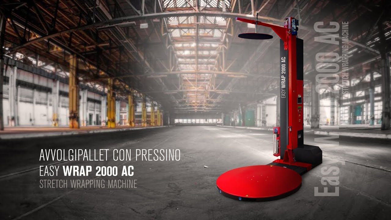 Fasciapallet - Avvolgipallet EASY WRAP 2000 AC con colonna da 3400 mm