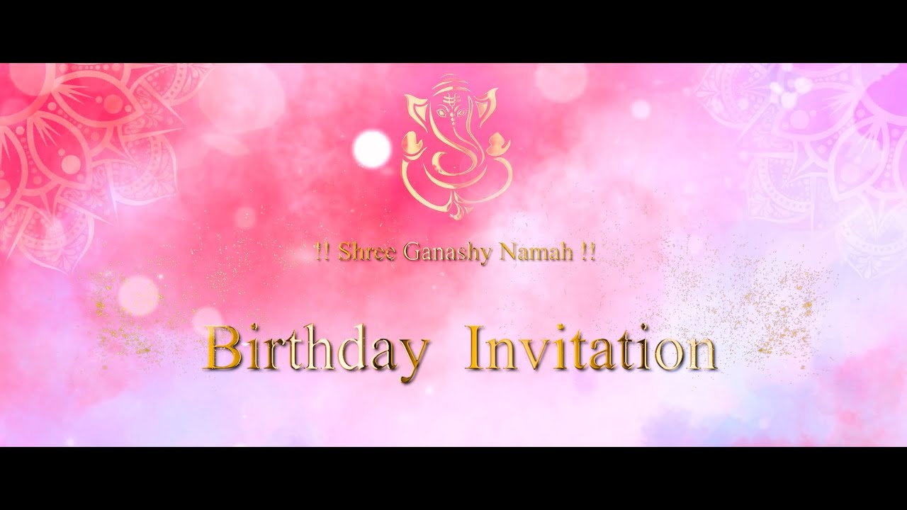 Latest Birthday invitation video | Custom birthday invitation | Birthday party |  One frame pictures