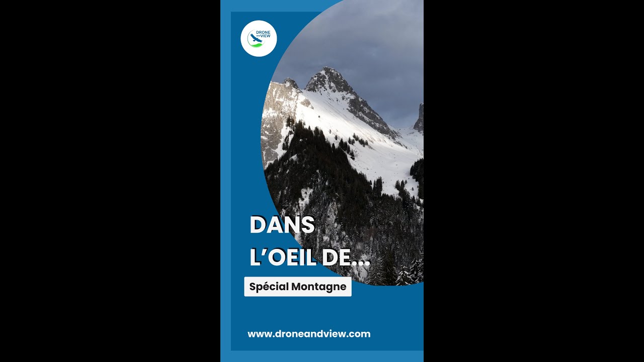 Interview Samuel Zbynovsky - La Monade Sagace - Vue a&eacute;rienne par drone des montagnes enneig&eacute;es