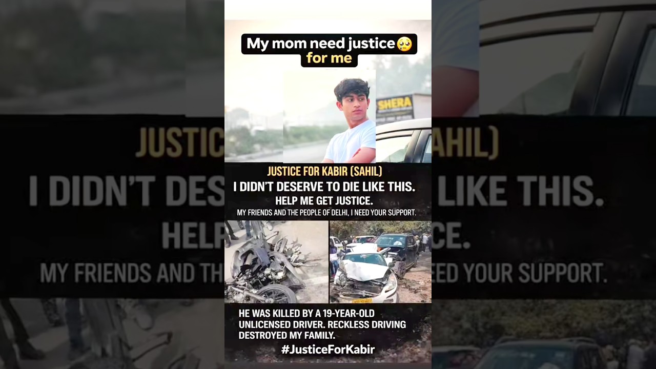 Justice or System Failure?🚨 #trending #justice #justiceforsahil #roadsafety #accident #delhi #viral