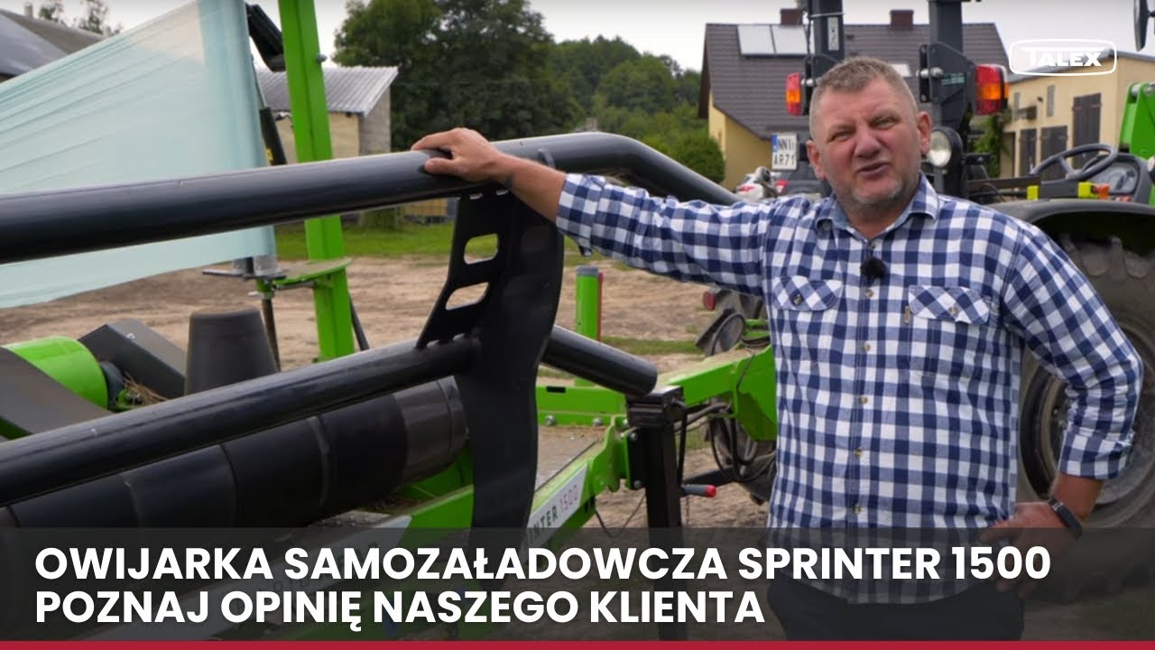OWIJARKA SAMOZAŁADOWCZA TALEX SPRINTER 1500. POZNAJ OPINIĘ NASZEGO KLIENTA.