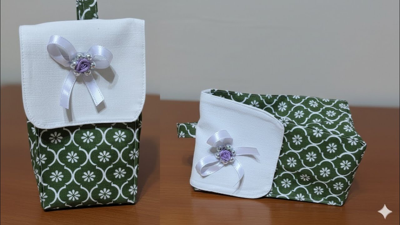 DIY Cute Fabric Gift Bag, Perfect for Holidays
