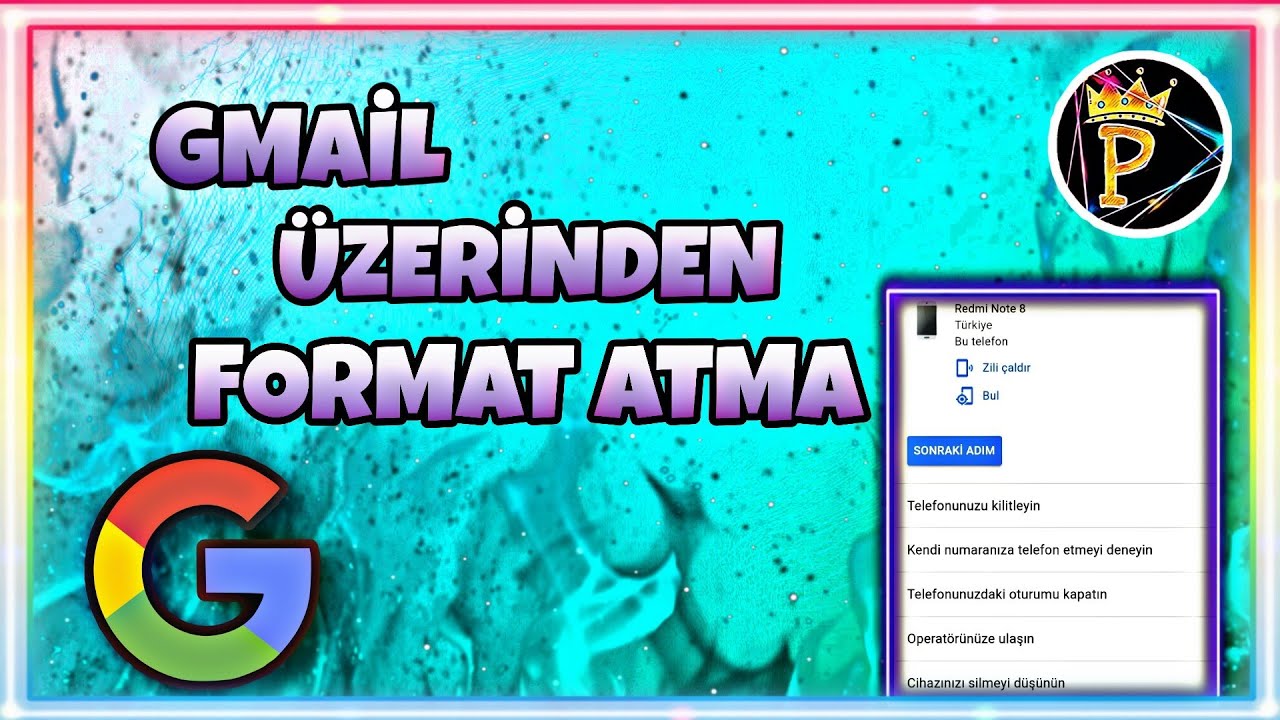 GMAİL ÜZERİNDEN FORMAT ATMA 2 - PAŞA CELAL