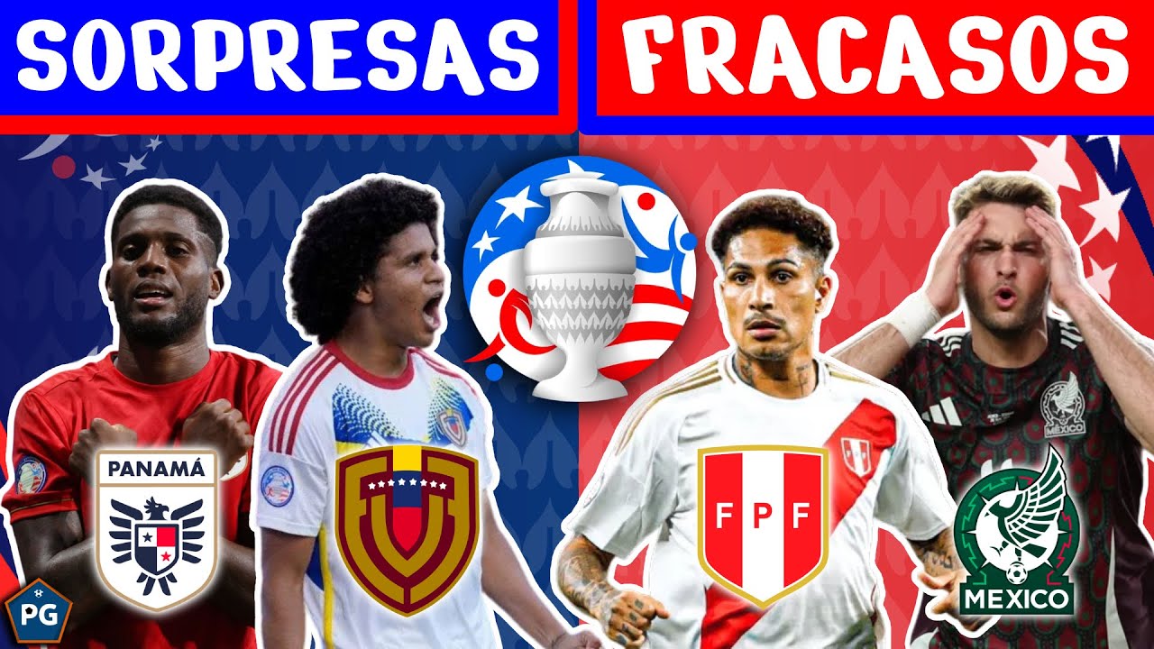 5 SORPRESAS Y FRACASOS: COPA AMÉRICA 2024 (FASE de GRUPOS)🏆⚽️