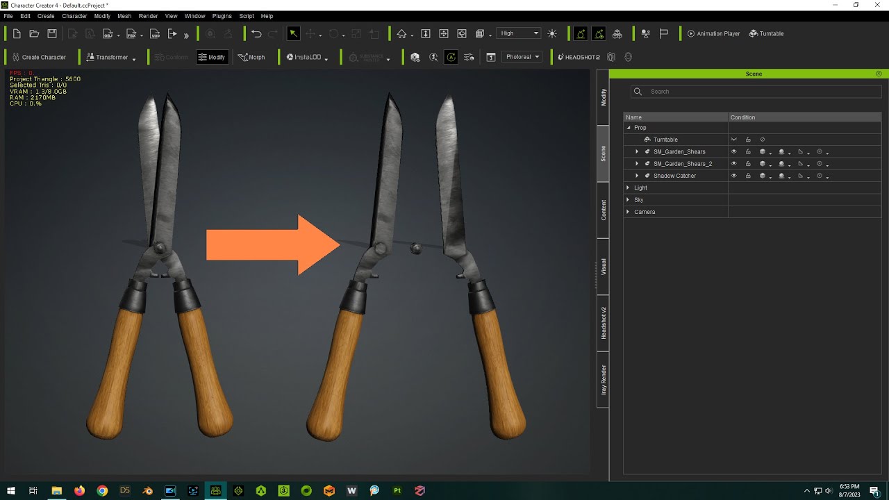 Separating Single-Mesh iClone Props into Multiple Parts Without Blender