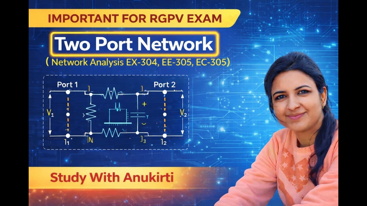 TWO PORT PARAMETER | NETWORK ANALYSIS | EX304 | EE305 | #education #rgpvbhopal #electrical