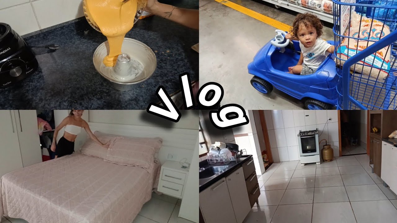 Fiz bolo de cenoura 🥕|Mercado 🛒|Rotina de limpeza no lar 🏡☀️✨