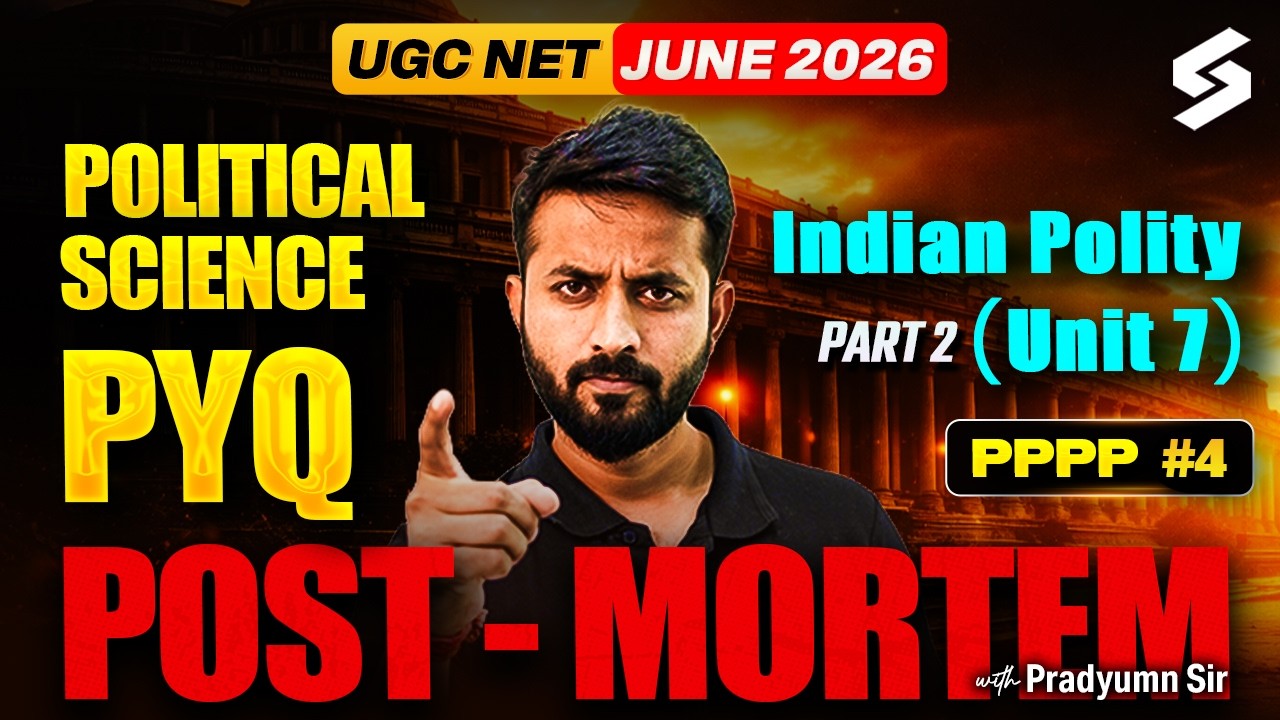 UGC NET Political Science Previous Year Paper | Indian Polity PYQ #2  UGC NET 2026 | Pradyumn Sir