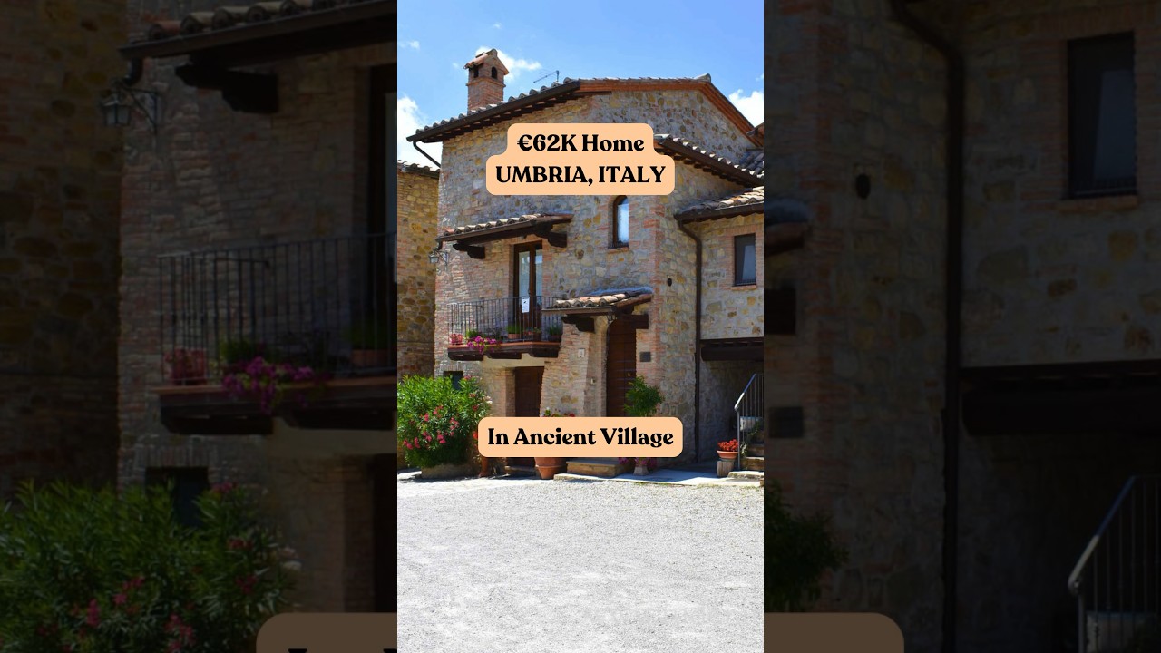 Stunning &euro;62,000 Stone House in Umbria! 🏠🇮🇹 #shorts #italy