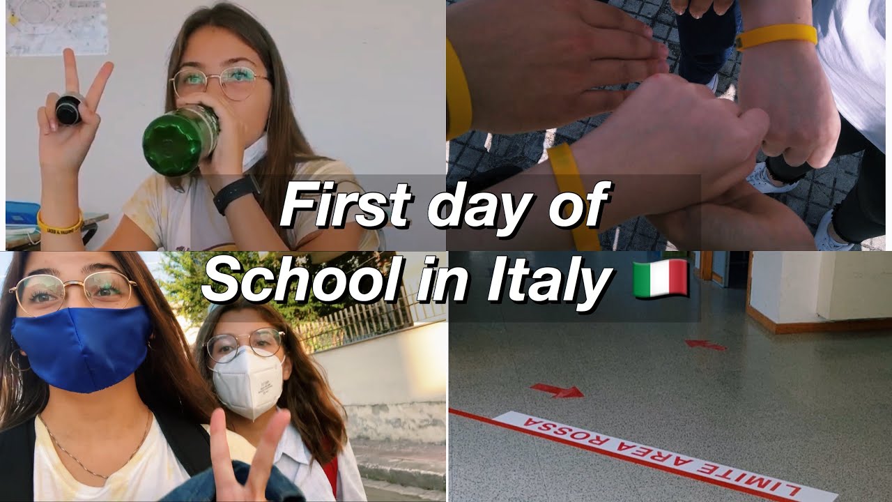 FIRST DAY of school in ITALY after QUARANTINE