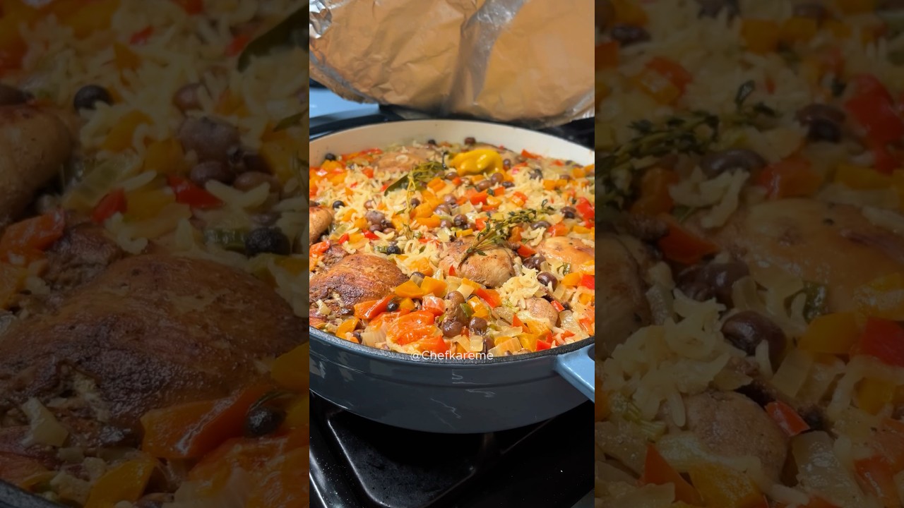 Caribbean Chicken Pelau | Easy One Pot Chicken & Rice Recipe