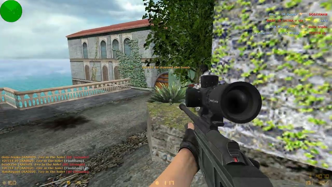 Counter Strike 1.6 online play - de_toscana gameplay (cs 1.6)