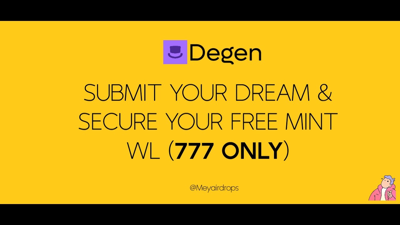 FREE DEGEN NFT 777 ONLY