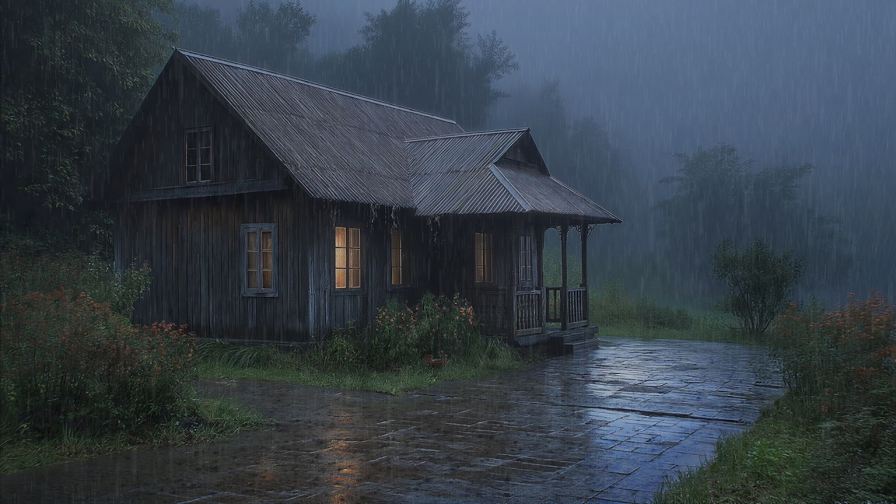 Relaxing Rain Sounds for Deep Sleep | Natural Rain Ambience for Stress Relief