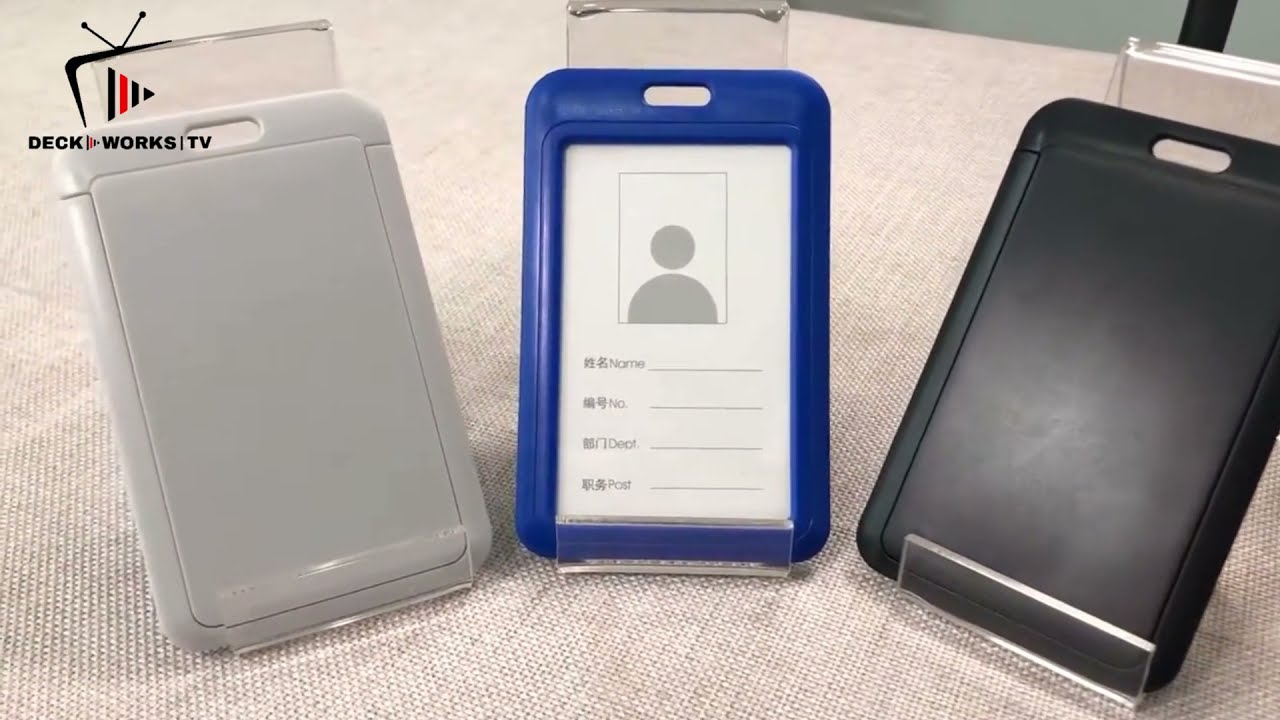 Slide Up Slim ID tag Holder