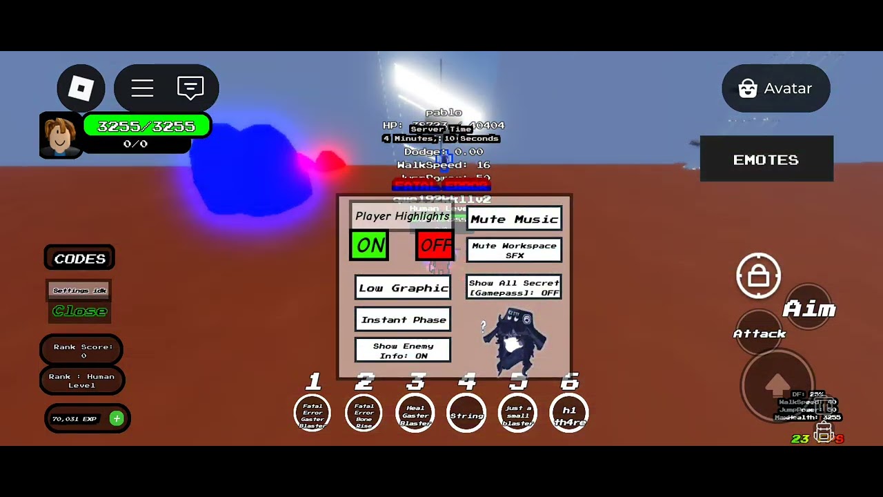 Showcasing fatal error (no phase 2) 