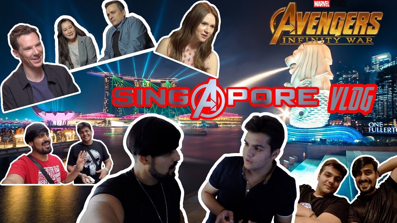 SINGAPORE INFINITY WAR RED CARPET EVENT W/ ASHISH CHANCHLANI and akash dodeja aka JADOO