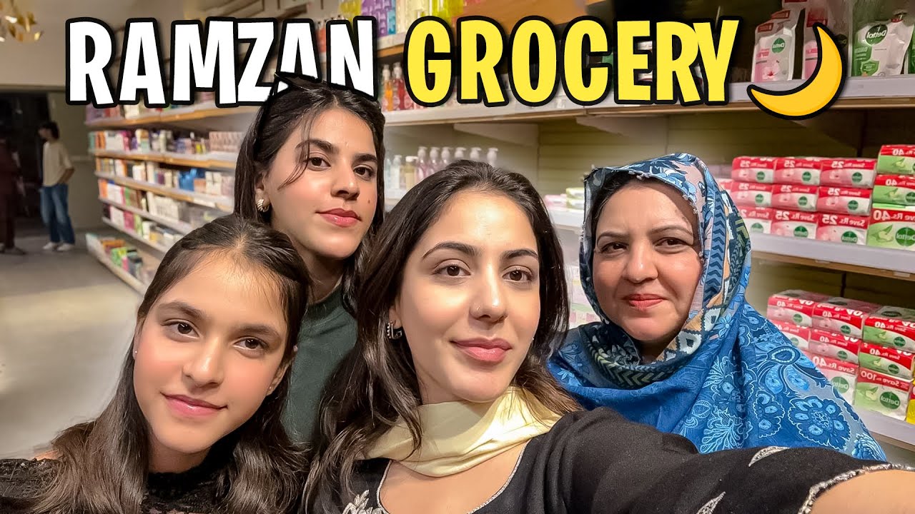 Ramzan Grocery Shopping With Family🤩❤️| Ramadan Mubarak Sab Ko😍| Nabila Nisar