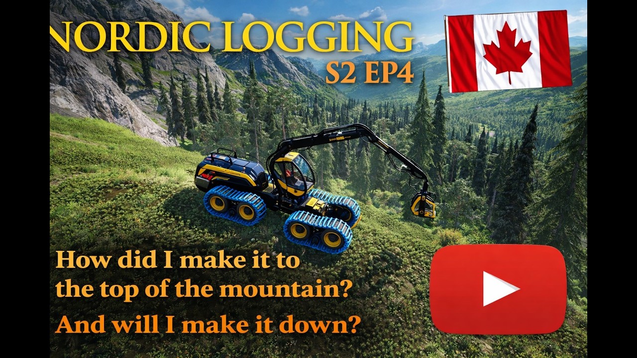 Nordic Logging Logging on INSANE Slopes! (FS25) s2 ep4