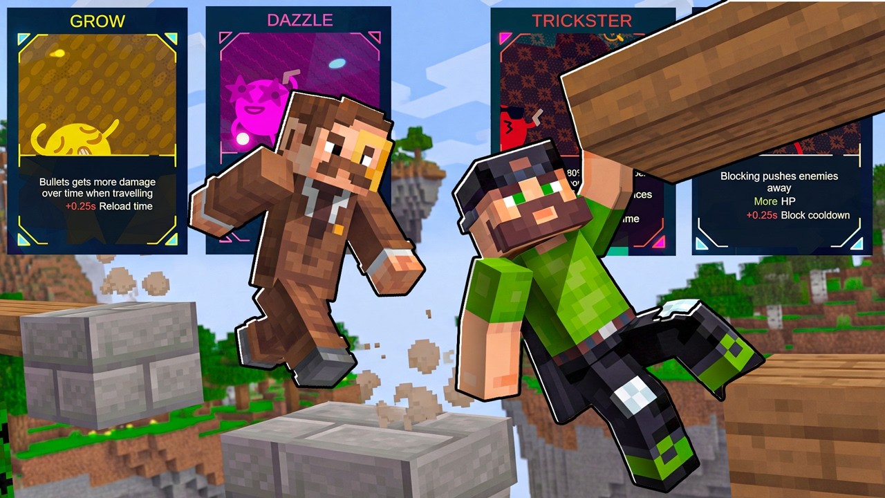 Using CRAZY Rounds POWERs in Minecraft