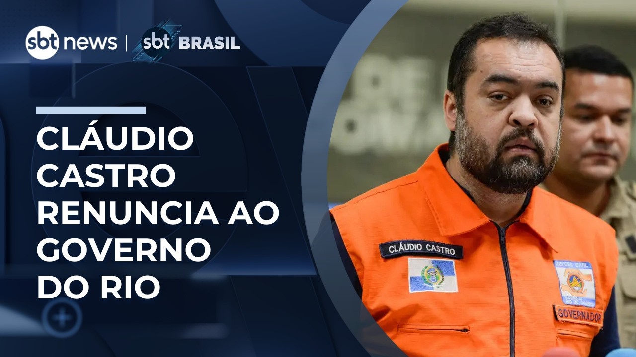 Castro renuncia ao Governo do RJ antes de julgamento que pode torn&aacute;-lo ineleg&iacute;vel | #SBTBrasil