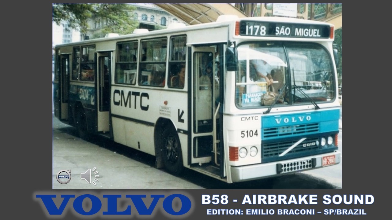 80´s Volvo B58 - Airbrake sound