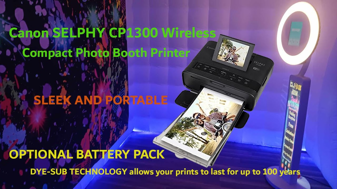 Canon SELPHY CP1300 Wireless Compact Photo Booth Printer