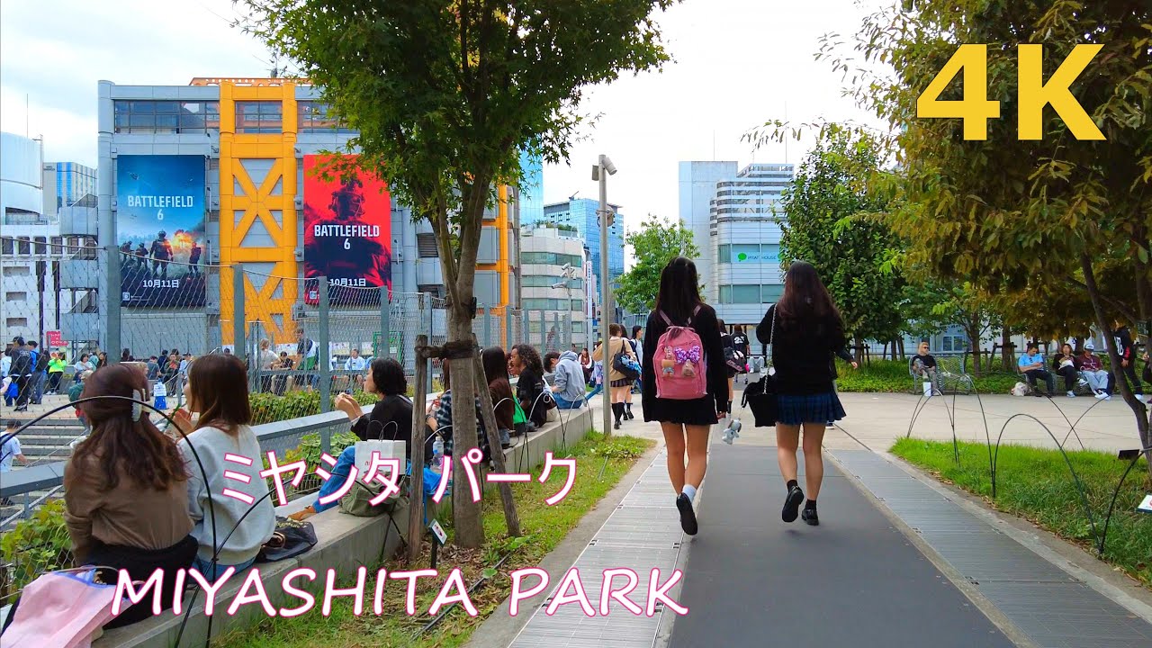 【4k】ミヤシタパークを散歩🐶💗Tokyo walk-MIYASHITA PARK