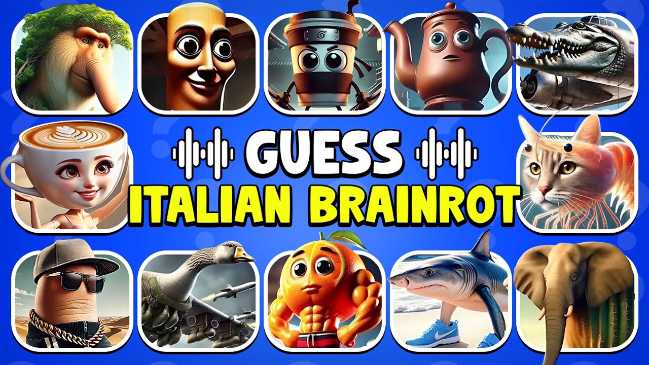 Guess ITALIAN Brainrot Animals Memes | Brainrot Quiz | U Din Din Dun, Garamararamararaman