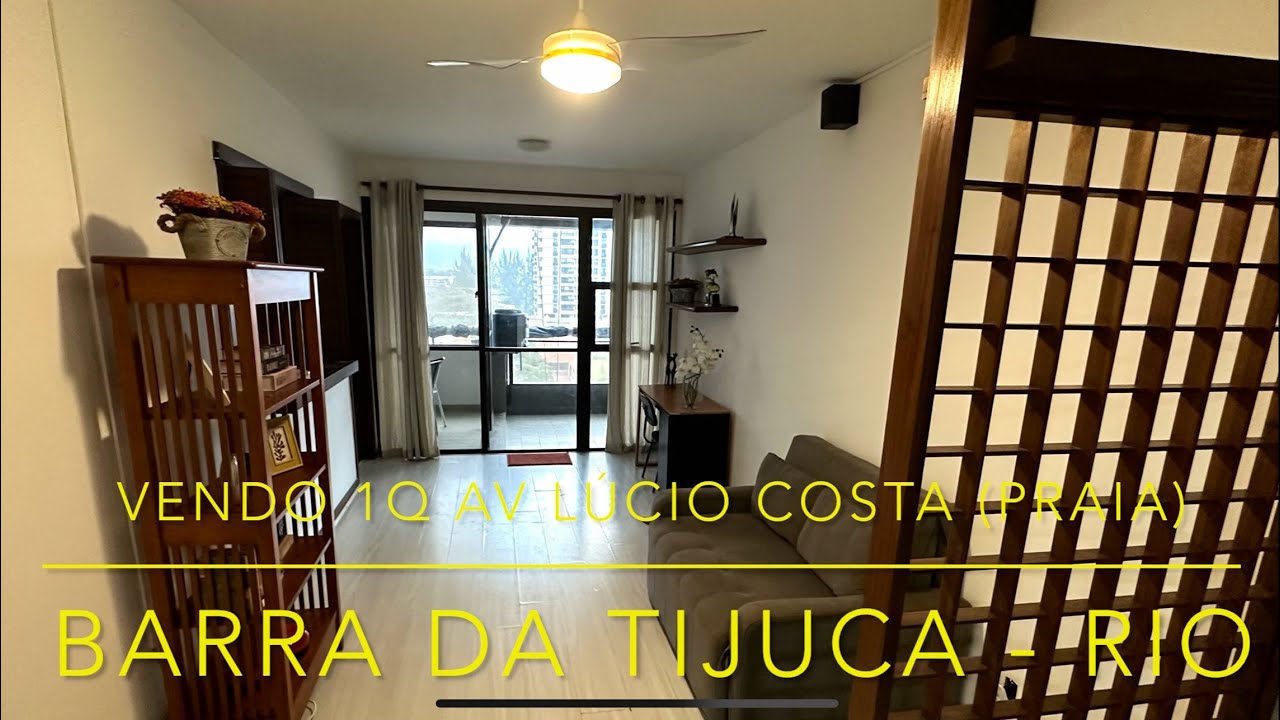 IMÓVEIS - VENDO 1Q NA PRAIA DA BARRA - Av Lúcio Costa, com ônibus e clube privativos 