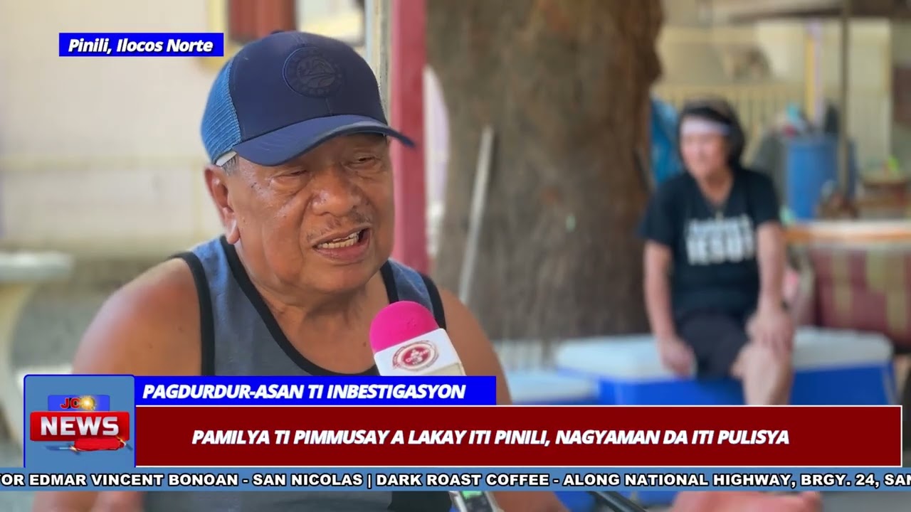 Pamilya ti pimmusay a senior citizen iti Pinili, Ilocos Norte, nagyaman da iti biang ti kapulisan