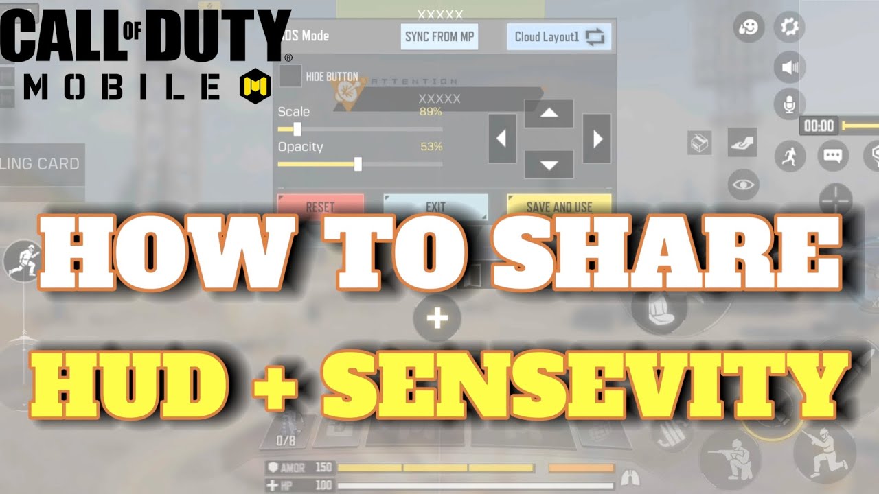 How to Share HUD and Sensitivity | Best 2 Thumb Hud COD Mobile