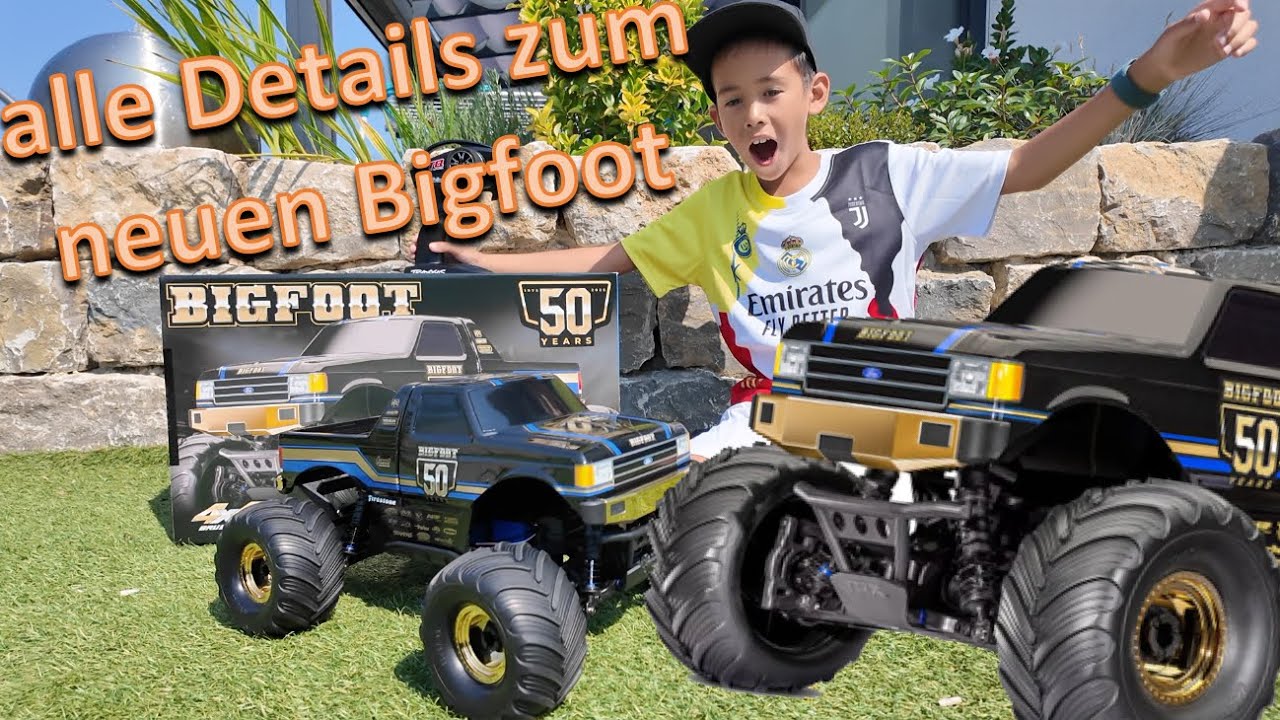 UNBOXING! DER NEUE TRAXXAS BIGFOOT 50TH ANNIVERSARY, alle Details und Besonderheiten Upgrades 4x4