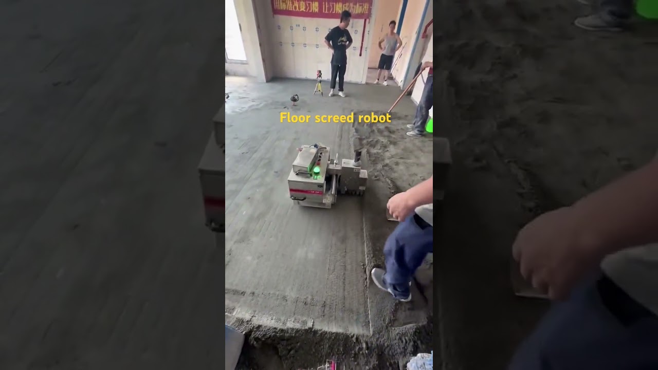 Advanced technology construction tool laser floor screed robot machine concrete paver make work easy