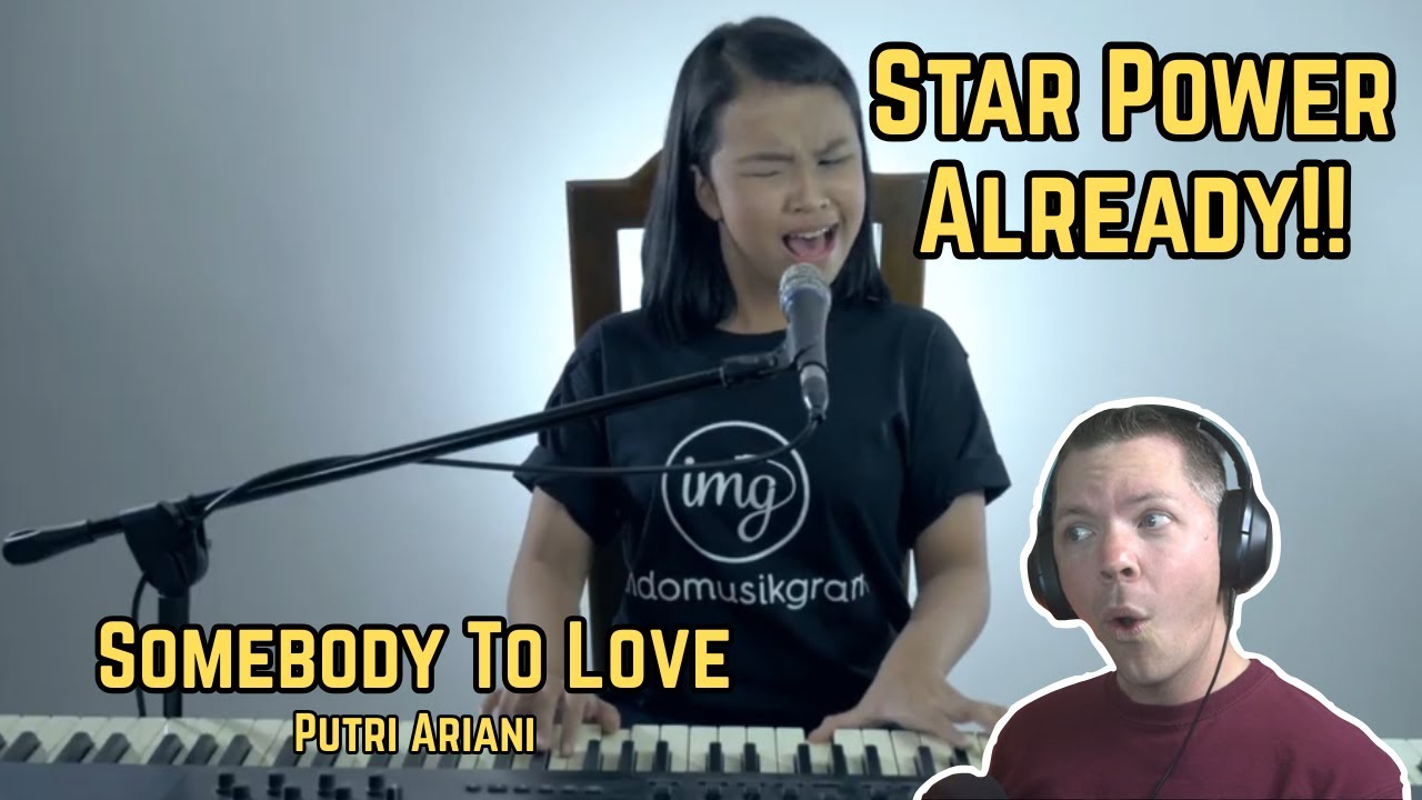 Putri Ariani - Somebody To Love | Reaction