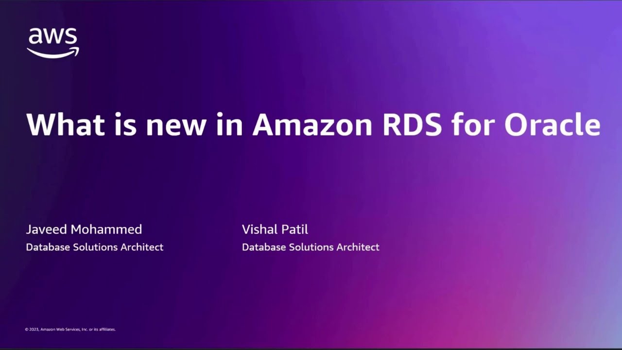 What&rsquo;s new in Amazon RDS for Oracle | Amazon Web Services