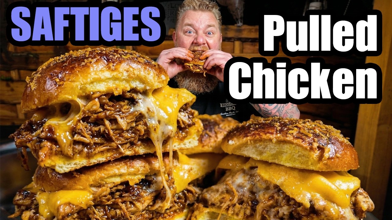 PULLED CHICKEN SLIDER: Der ultimative Grill-Snack im Biggernok-Style!