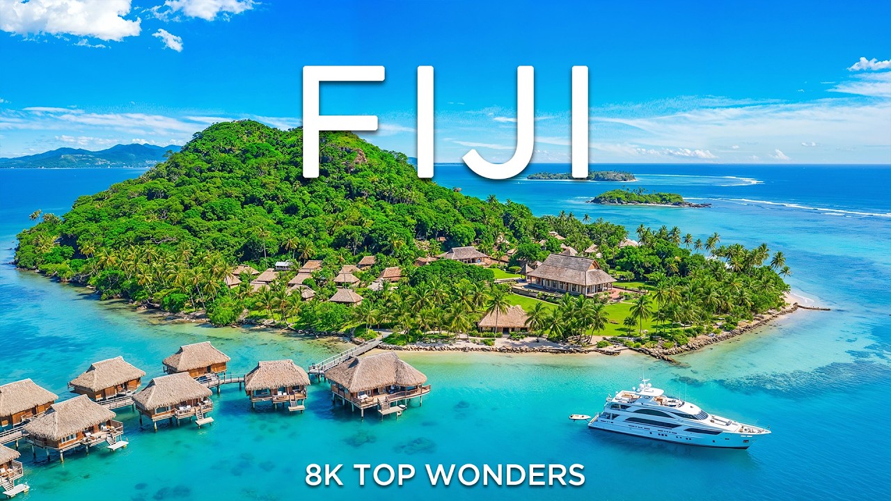 Wonders of Fiji | Tropical Escape with Crystal Lagoons & Breathtaking Island Views | 8K Travel