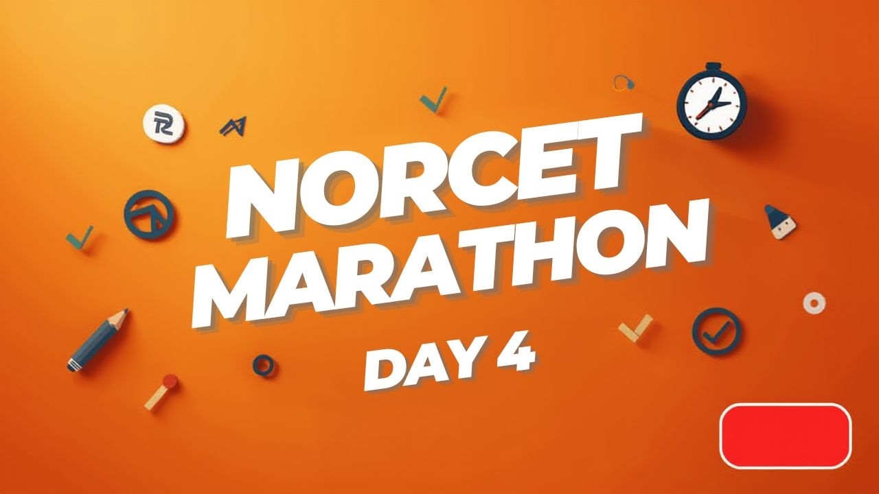 NORCET 10 MCQ'S MARATHON DAY - 4