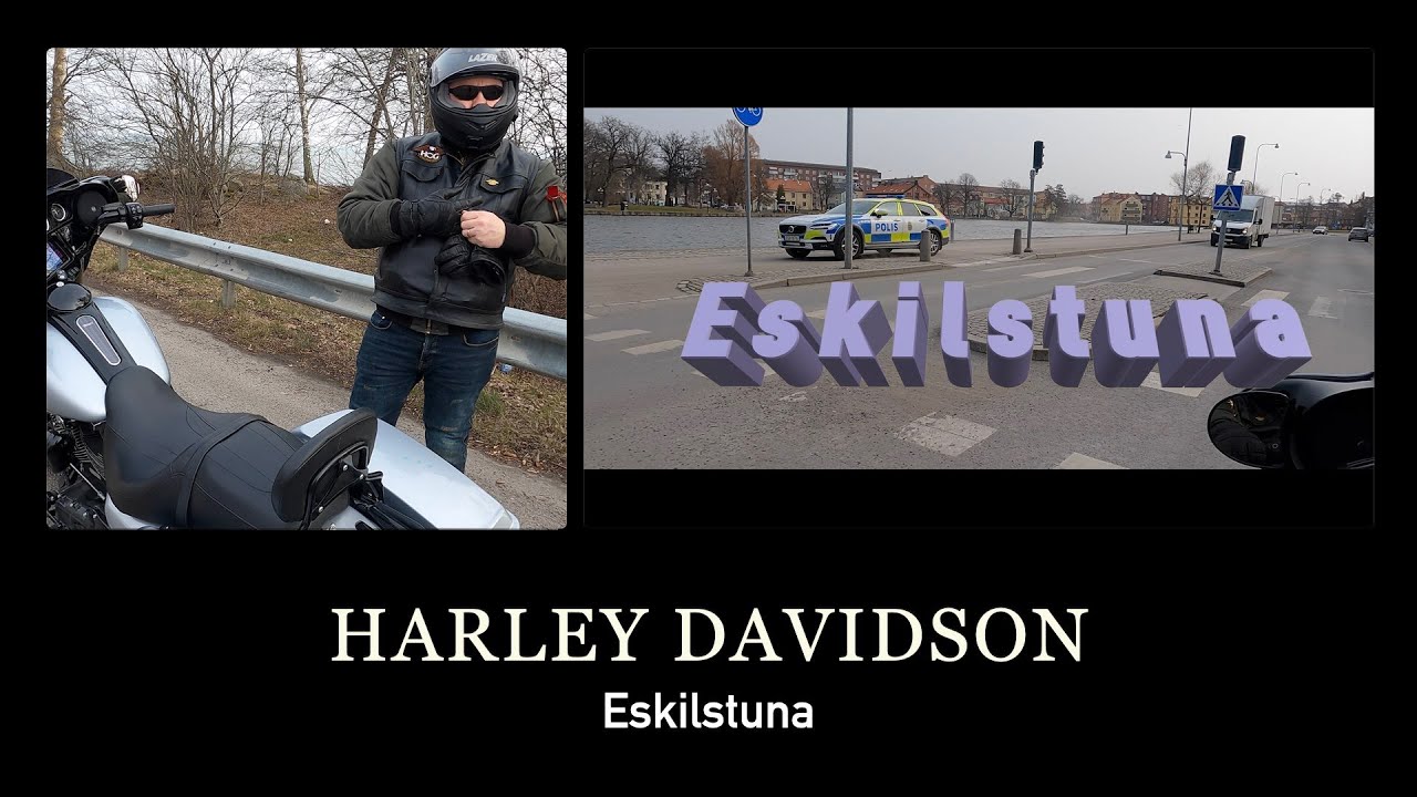 Harley Davidson ride Eskilstuna Sweden. Gopro 9