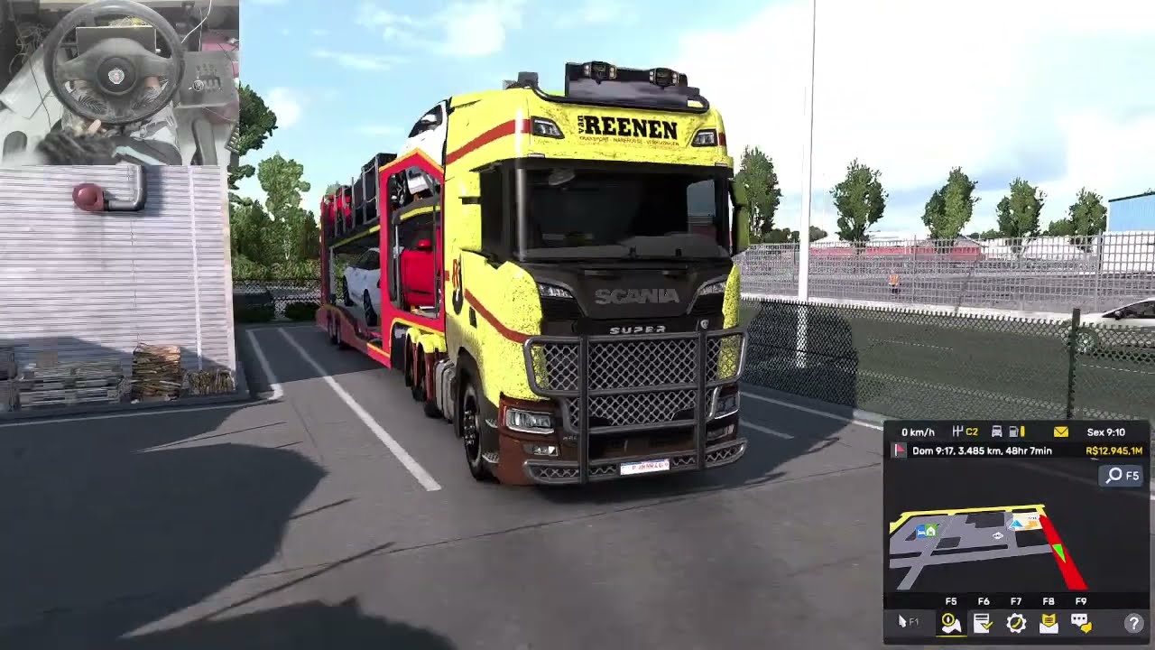 Realistic Driving Scania  ETS 2 POV  1.57 + Wheel Cam  Parte 1 , com #volantecaseiro !!!
