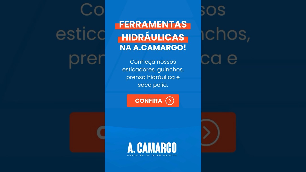 Conhe&ccedil;a as melhores Ferramenras Hidr&aacute;ulicas da A.Camargo! #acamargo #agriculture #agro #ferramentas