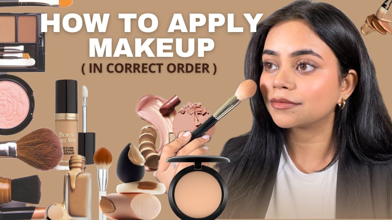 MAKEUP TUTORIAL FOR BEGINNERS | How to apply Makeup in Correct Order | ONLINE SELF MAKEUP COURSE