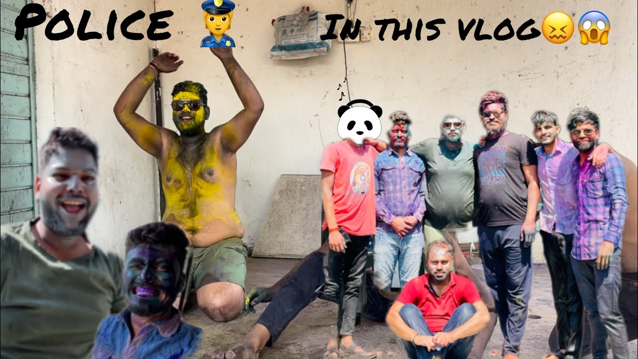 || होळी खेळतानी भांडण पोलीस आले शेवटी 😟😰|| छ.संभाजीनगर (03/03/2026) #fullenjoy 😉
