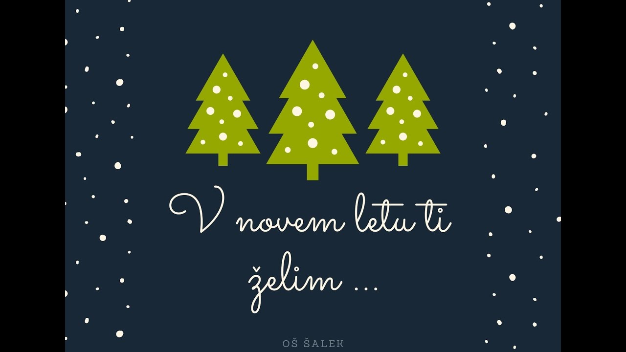 Voščilo OŠ Šalek