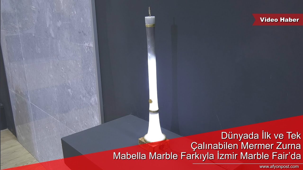 Dünyada İlk ve Tek Çalınabilen Mermer Zurna Mabella Marble Farkıyla İzmir Marble Fair’da