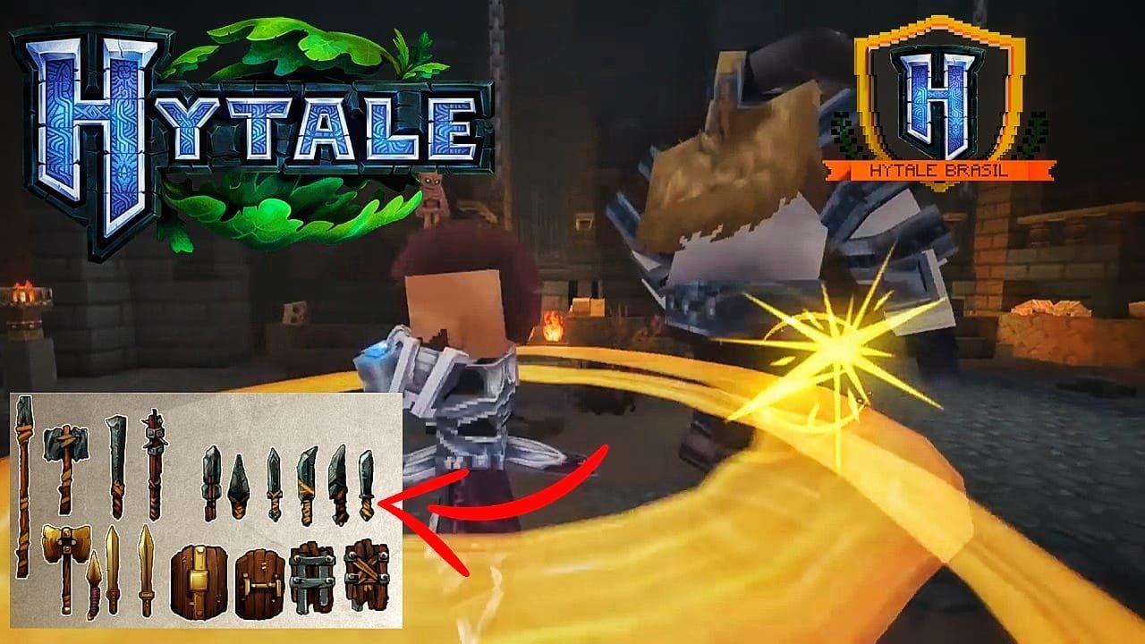 Armas e Combate em Hytale - Hytale Brasil