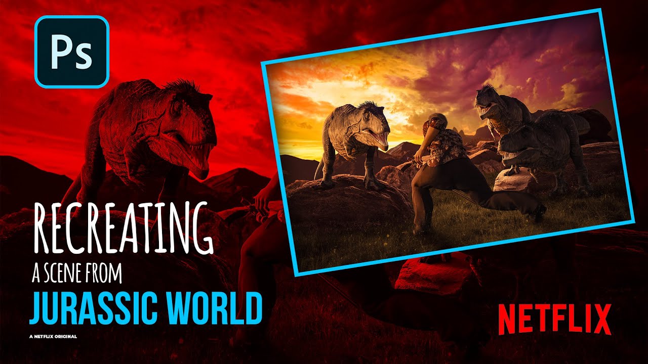 Creating a SCENE from a NETFLIX show in Photoshop and 3D - Episode 01