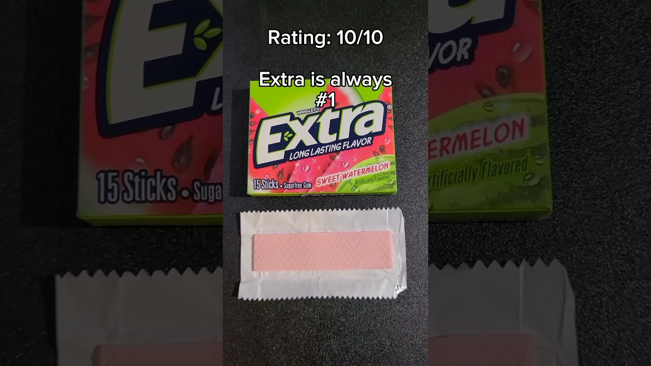 GUM WARS: Extra  VS 5 - WATERMELON FLAVOR #shorts