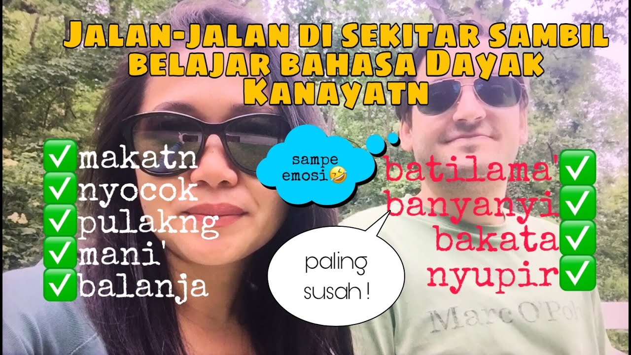 LUCU I BULE JERMAN BELAJAR BAHASA DAYAK KANAYATN SAMPAI EMOSI😂 I DAYAK SPRACHE LERNEN